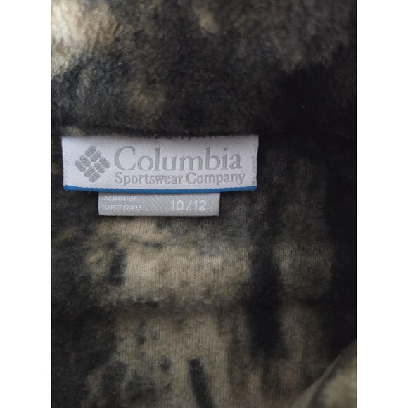 Columbia Fleece Camo Jacket Youth M 10/12 Full Zip Hunting Pockets Warm Outdoors - Picture 7 of 9
